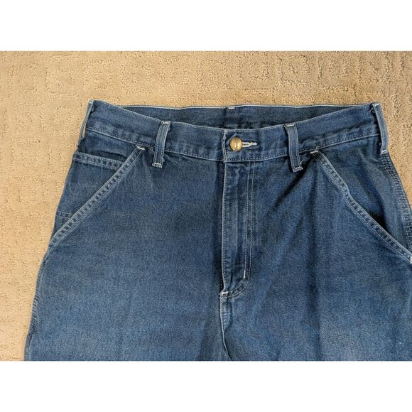 Carhartt Carpenter Jeans Mens 31X34 B13 DST Workwear Utility 100% Cotton - Picture 3 of 12
